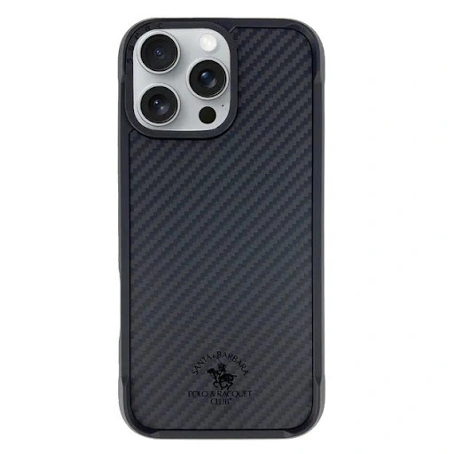 santabarbarapolo-elvis-black-case-iphone16promax-front کاور سانتا باربارا پولو مدل ELVIS مناسب برای گوشی موبایل آیفون 16 پرومکس - Image 1