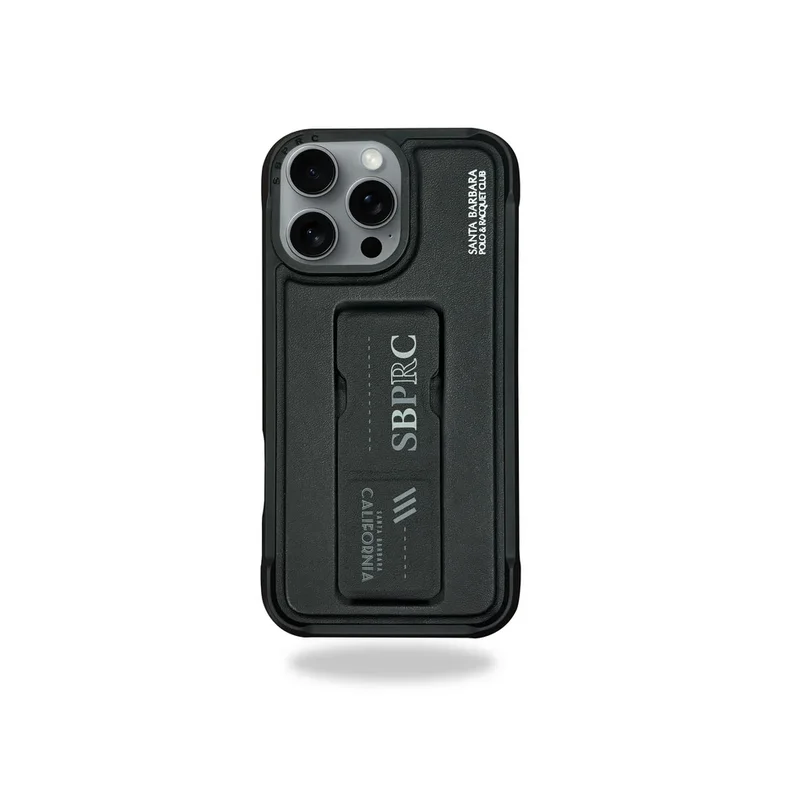 santabarbarapolo-kirk-black-case-iphone16promax-front کاور سانتا باربارا پولو مدل KIRK مناسب برای گوشی موبایل آیفون 16 پرومکس - Image 1